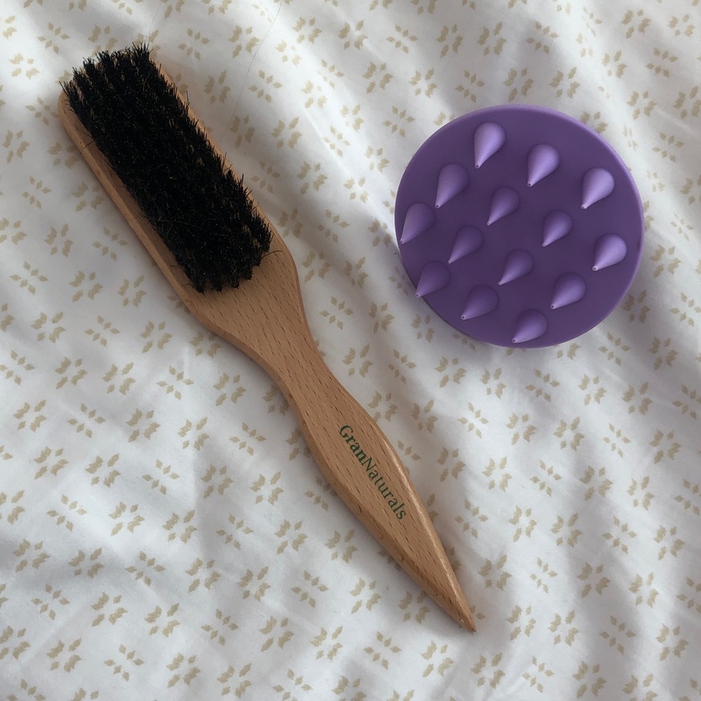 slick back brush & scalp massager